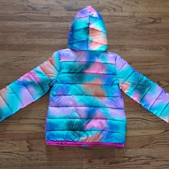 Epic Threads Girls Watercolor Quilted Packable Hooded Jacket girls size (M) NEW - Picture 4 of 5